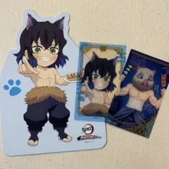 鬼滅の刃　ナンジャタウン　特別任務〜 伊之助　箔押しカード スタンドポップ