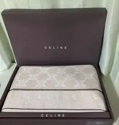 CELINE マカダムタオルケット 140×190cm ベージュブラウン
