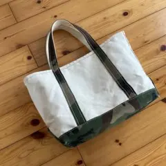 LL BEAN エルエルビーン　トートバッグ　カモ　迷彩柄　希少　ビンテージ