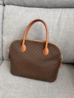 CELINE ブラウンレザー ハンドバッグ セリーヌ
