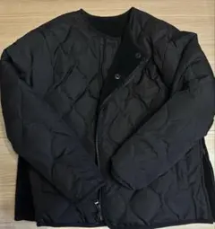 TAION ダウン　ボア　リバーシブル　ジャケット　ブラック　レディース