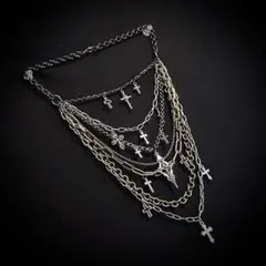 00s vkei クロスネックレス archive gunda archive necklace cross chain vkei 00s - メルカリ