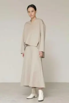 BOSCH ボッシュ フレアスカート ロング ベージュ