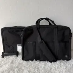 美品 PORTER ビジネスバッグ ガーメントケース 3層式 2way 付属品有 