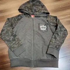 BABYDOLL 迷彩柄パーカー 120 カーキ