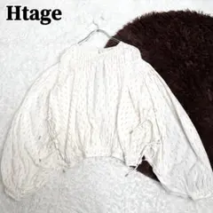 希少✨ Htage Ungrid ラメ ブラウス サイドスリット ボリューム