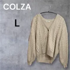 COLZA Y2K 00s 森ガール 長袖 ベージュ L ニット カーディガンのサムネイル