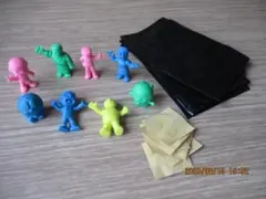 ドラえもん　ミニ消しゴム人形　８体セット　袋７枚　外れ券付き７枚　昭和レトロ