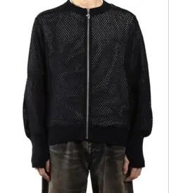 【25SS】JieDa MESH ZIP CARDIGAN (BLACK)のサムネイル