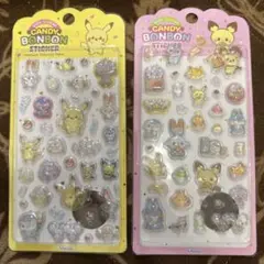 【韓国限定】　ポケモン Candy Bonbon ステッカー 2枚セット