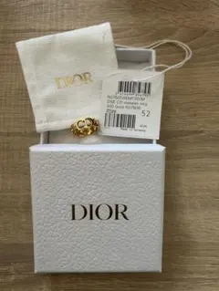 Dior DSE CD metallic ring ゴールド 52