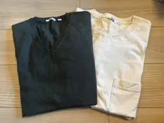 UNIQLO U Tシャツ & ウールVネックセーター 2点セットのサムネイル