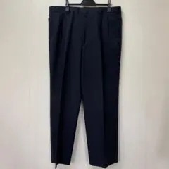 ネイビー ツータックパンツ 濃紺 ウォシャブルスラックス 97×70のサムネイル