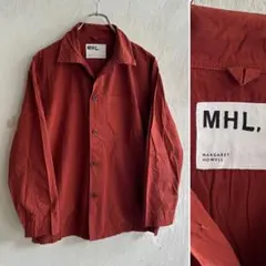 美品 MHL. コットンポプリン オープンカラーシャツ マーガレットハウエル Sのサムネイル