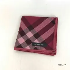 BURBERRY 버버리 노바체크 대형 손수건 핑크 보르도