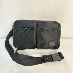 【極美品】PORTER TANKER ボディバッグ 黒
