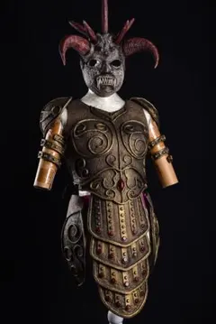 キングダム　楊端和風　自作コスプレ衣装　鎧　マスク　一点もの