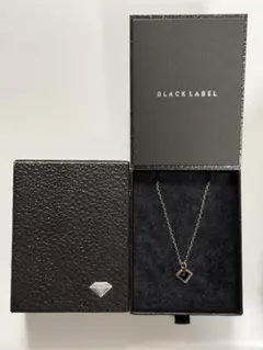 BLACKLABEL ネックレス シルバー系 ダイヤモチーフ 箱付き