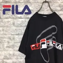 【激レア】90s フィラ FILA ビッグロゴ 両面 プリント Tシャツ