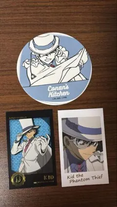 名探偵コナン 怪盗キッド カード コースター3点セット