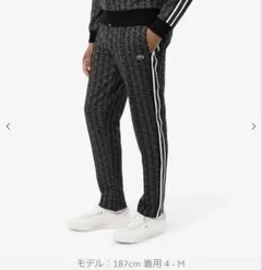 ラコステ　LACOSTE サイドテーピングモノグラムジャカードトラックパンツ　M
