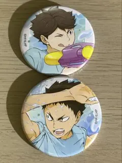 正規品 ハイキュー 水遊び 缶バッジ 岩泉一 - メルカリ