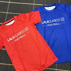 未使用　サッカー　Tシャツ　S 赤青２枚セット