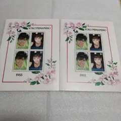 グレナダ　2シートセット 1988年発行 南野陽子 1ドル 55セント 海外