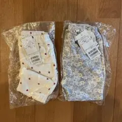 petit main　スマイル　クロップドパンツ　ハート　花柄　90