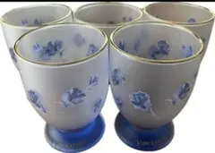 YUMIKATSURA 花柄グラス 5個セット