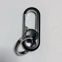 カラビナ型金属製キーリングキーホルダー