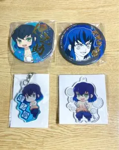 鬼滅の刃　鬼滅　嘴平伊之助セット 缶バッチ　キーホルダー