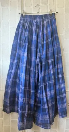 チェックスカーチョ　サンプル　ブルー系