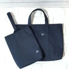 レッスンバッグセット 02 濃紺×ブルータブ お受験