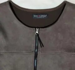 スエード ノーカラージャケット