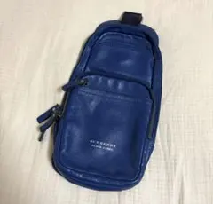 正規品 BURBERRY BLACK LABEL ボディバッグ ネイビー