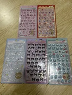 ボンボンドロップシールミニ♡サンリオ　5種セット