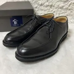 極美品✨三陽山長 進三 チロリアンシューズ スニーカー メンズ ブラック レザーのサムネイル