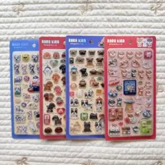 【新品】ララキラシール 4枚セット 柴犬　パグ　プードル　シベリアンハスキー　犬