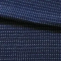 №211　古布　ハギレ　*藍染　木綿　絣　書生絣　はぎれ*　34×132cm