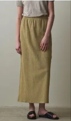 ＜Steven Alan＞クレープ チェック イージー ロングスカートのサムネイル