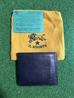 IL BISONTE ブラック 二つ折り財布(イル ビゾンテ)のサムネイル