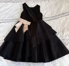 Catherine Cottage サテンフレアドレス 黒120