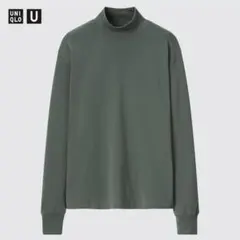 【新品・未使用】ユニクロ★ヒートテックコットンモックネックＴ(長袖)★Ｍ