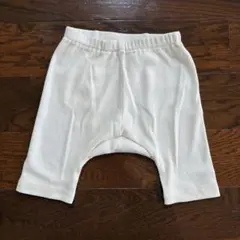 petit main リブ編みパンツ 70サイズ ホワイト　七部丈　ズボン