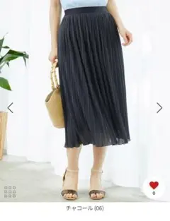 新品 ROPE' PICNIC ロペピクニック カットプリーツセミフレアスカート