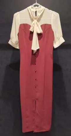 RESEXXY リゼクシー シアードッキングシャツワンピース ピンク