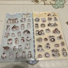 【正規品】mofusandぷくっとシール3 ブルーイエロー2種類コンプセット