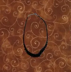 黒のビーズネックレス 海外 グランジ y2k アミナ