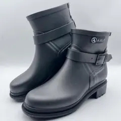 極美品✨AIGLE エーグル レインブーツ エンジニアブーツ ラバー 灰色 37